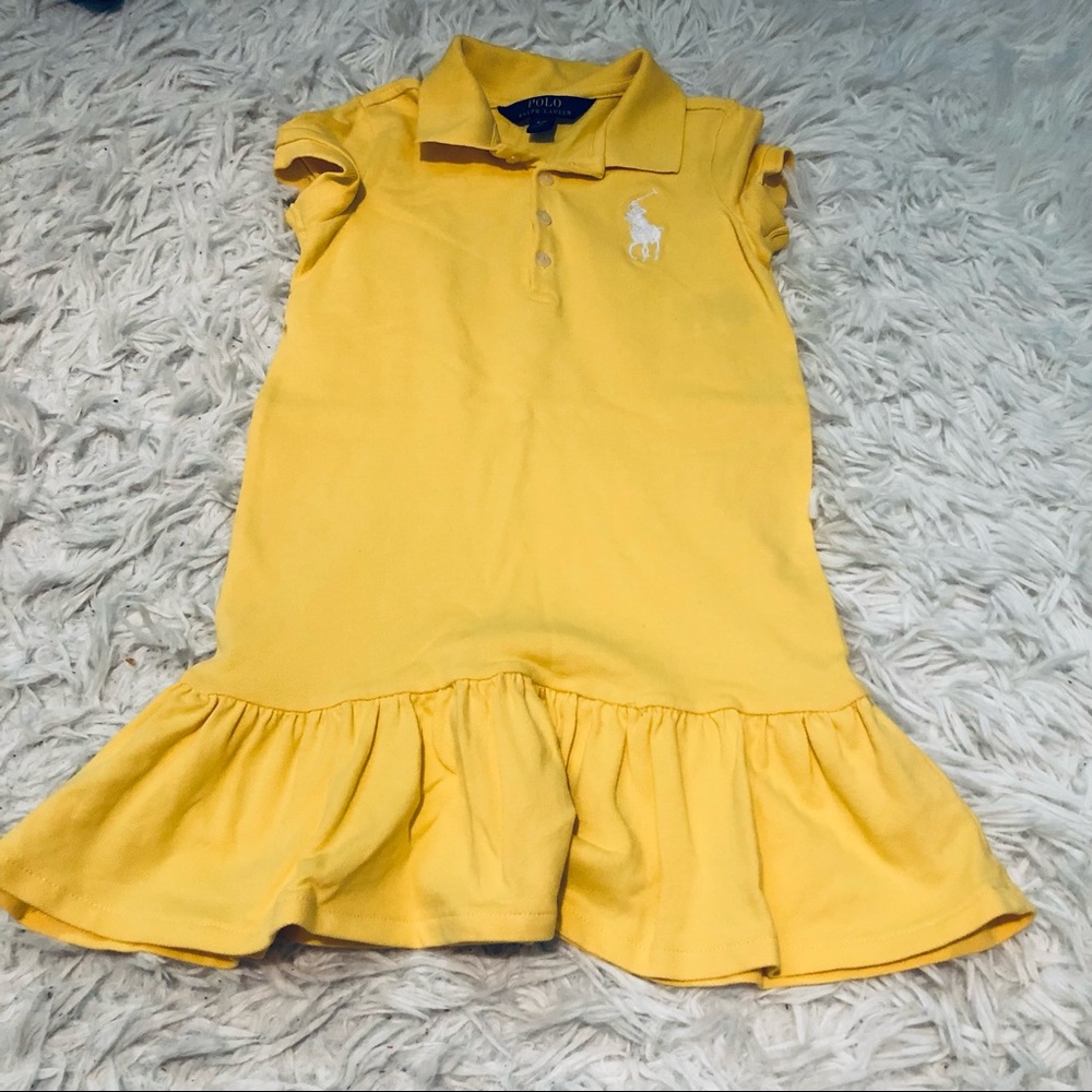 Polo Ralph Lauren Yellow Big Pony Cotton dress